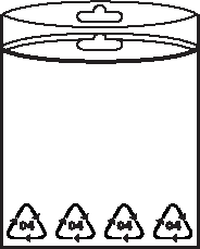 Mini-Druckverschlussbeutel mit Euroloch